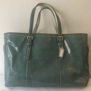Coach leather tote bag